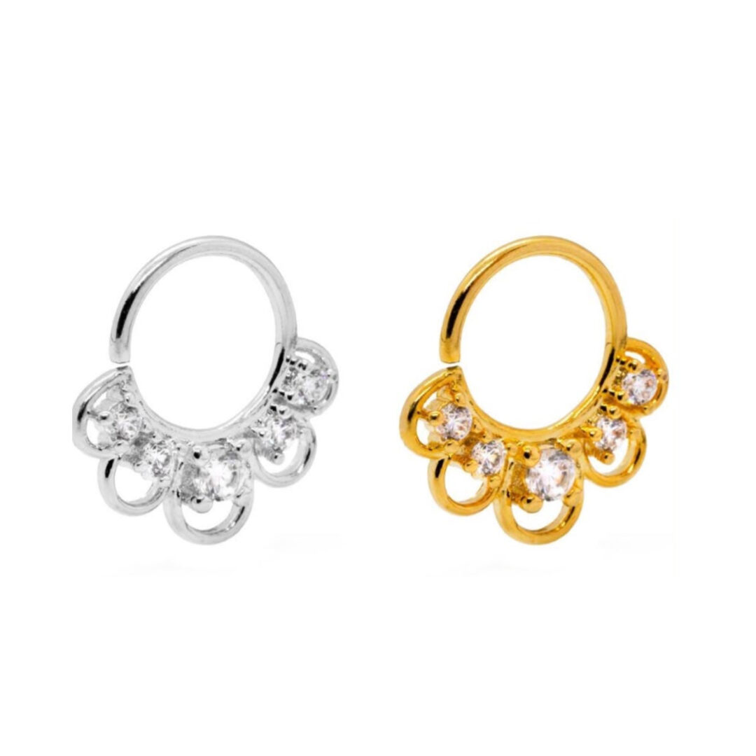 Piercing Cromado Septum Diseño